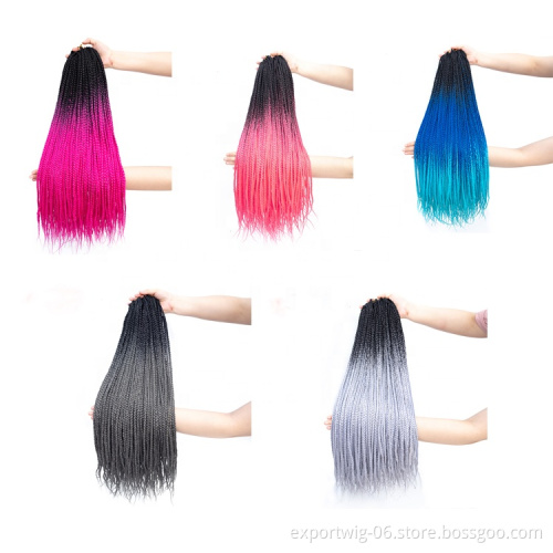 Curly Crochet Braid Synthetic Braiding Hair Extensions  22inches Wavy Crochet Hair for woman Box Braids hair